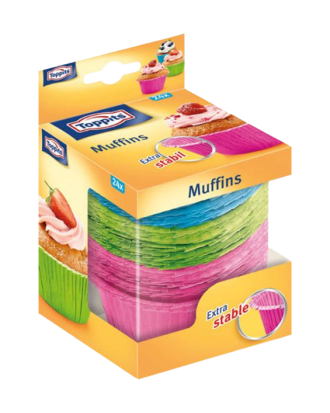 Toppits Muffins Extra Stabil Ø 7 cm, 24 Muffinformen